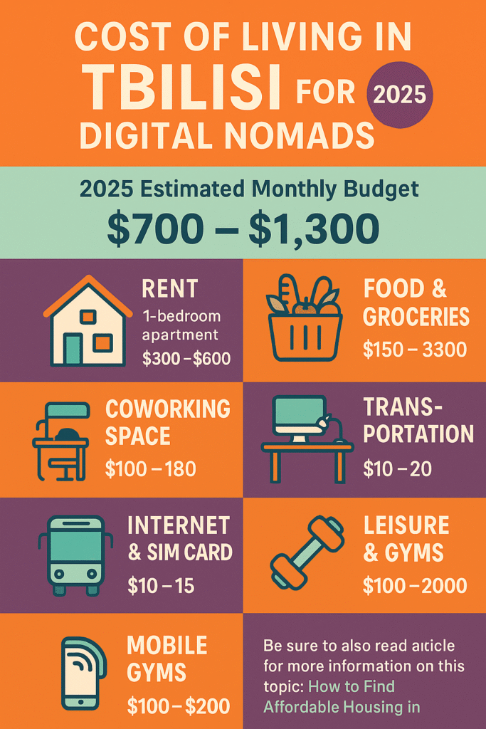 Cost of Living for Tbilisi digital nomads
